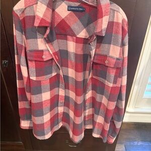 Like New United By Blue Pink and Gray Plaid Shirt Women- M